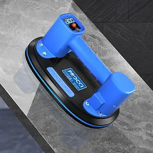 Electric Suction Cup Lifter for Tiles, Glass & Marble – 660LBS/300KG Max Suction, Dual Motors, LCD Display, Powerful Mode for Textured Surfaces