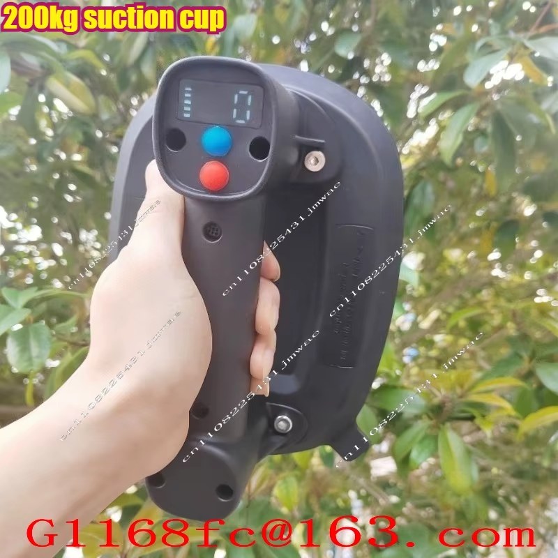 200KG Electric Vacuum Suction Cup Gripster 170×230mm Single Motor 18650 Battery One-Key Release Heavy Duty Glass Lifter
