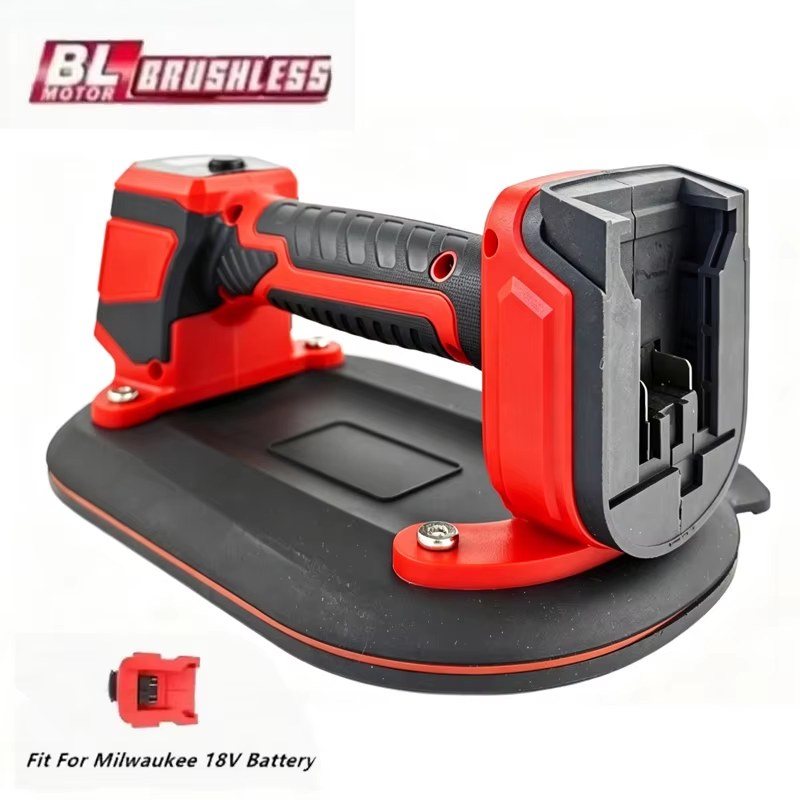 Electric Vacuum Suction Cup Gripster Heavy Duty Vacuum Lifter for Granite Tile Glass Wood Stone for Milwaukee 18V Battery（No Battery）
