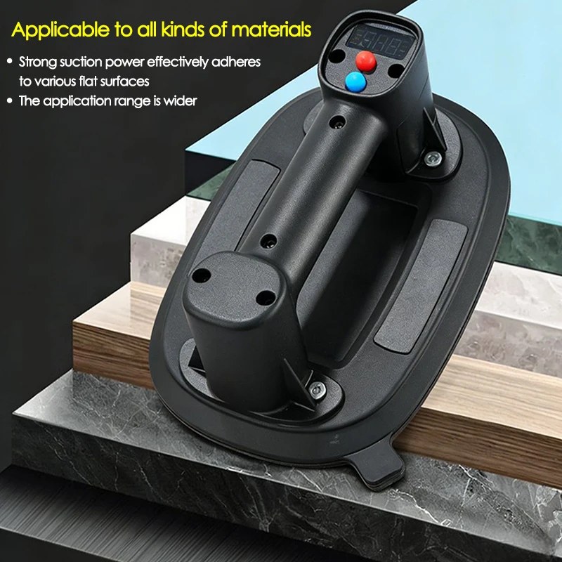 200KG Load Heavy Duty Intelligent Electric Vacuum Suction Cup Gripster Industrial Grade Glass Tiles Vacuum Lifter Tools 1800mAh Battery