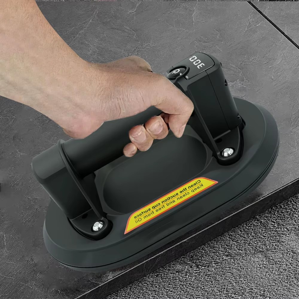2025 New 300Kg Intelligent Display Industrial Grade Electric Vacuum Suction Cup Gripster Heavy Duty Lifter For Granite Tile Glass listing photo 5