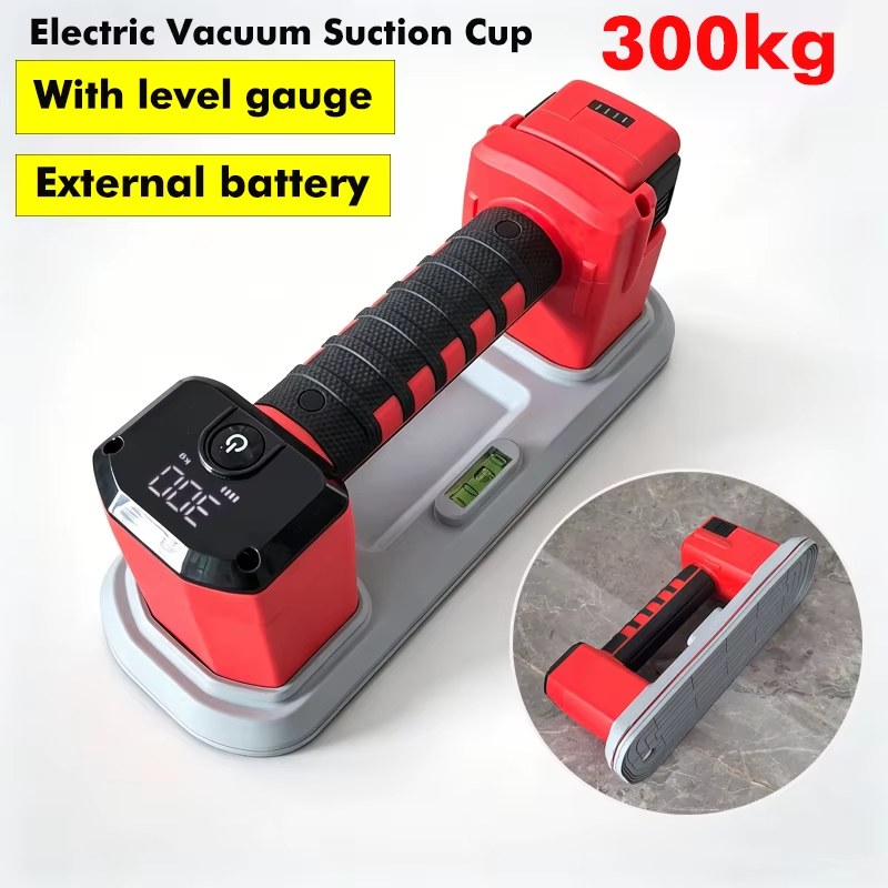 300KG Automatic Air Smart Electric Vacuum Suction Cup Gripster Industrial Grade Heavy-Duty Handheld Pump for Glass and Tiles 4000mAh Box