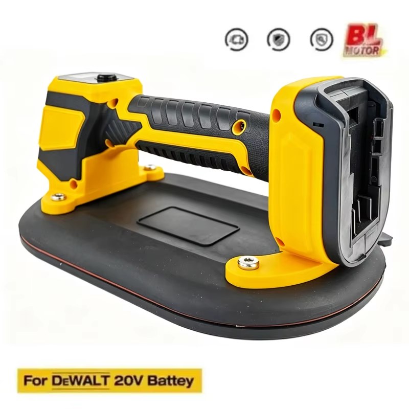 Electric Vacuum Suction Cup Gripster Heavy Duty Vacuum Lifter for Granite Tile Glass Wood Stone for Dewalt（Without battery）